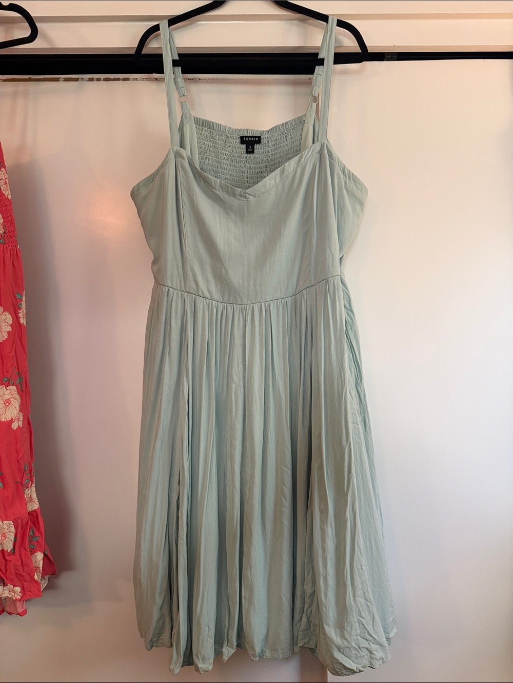 torrid Mint Green Spaghetti Strap Midi Dress